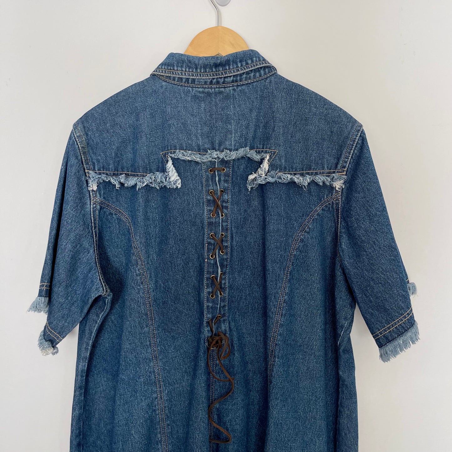 Vintage Denim Midi Dress