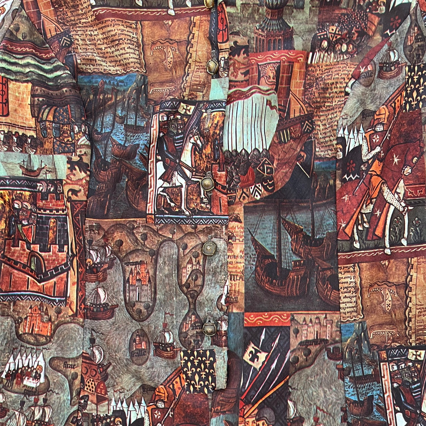 1970s Novelty Print Mini Dress