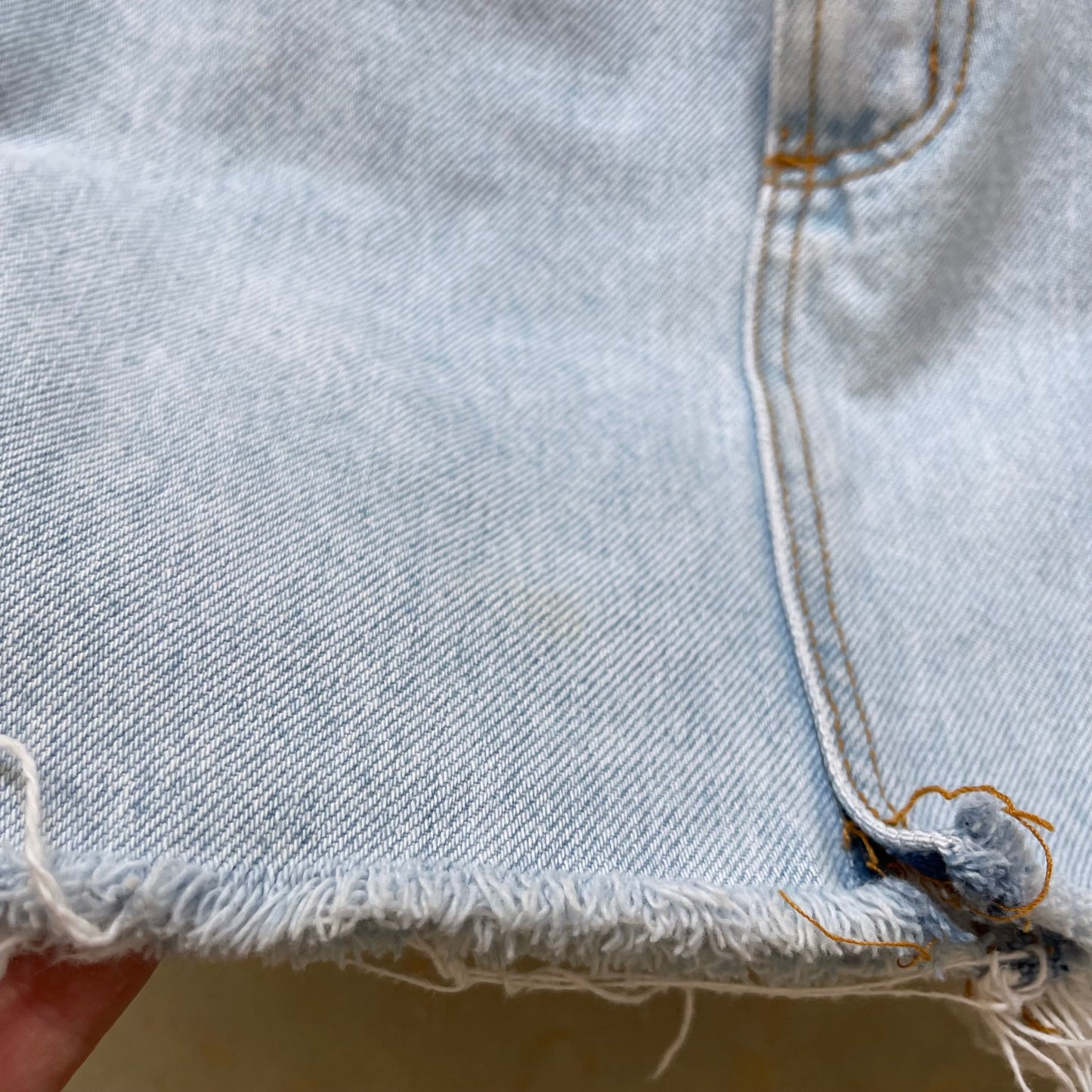 1980s Bongo cutoff denim skirt