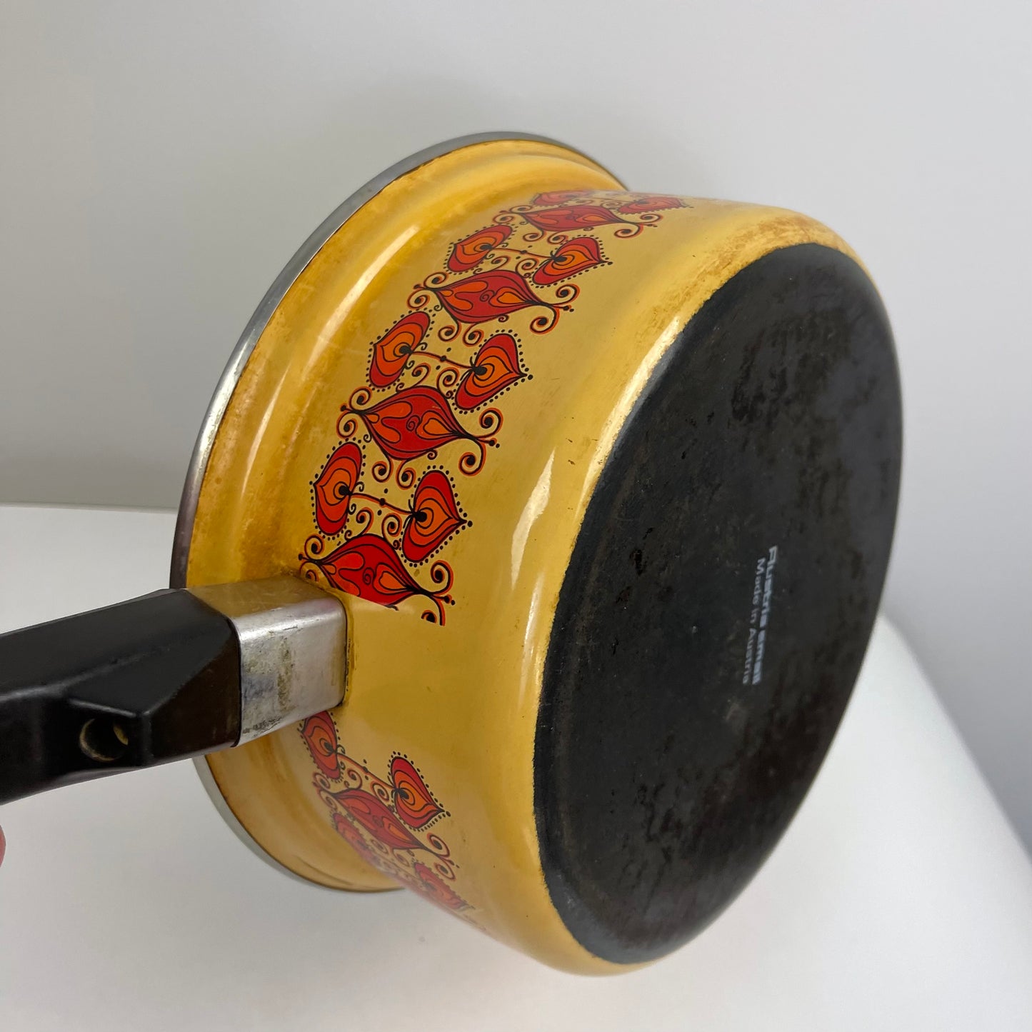 1960s Enamel Saucepan