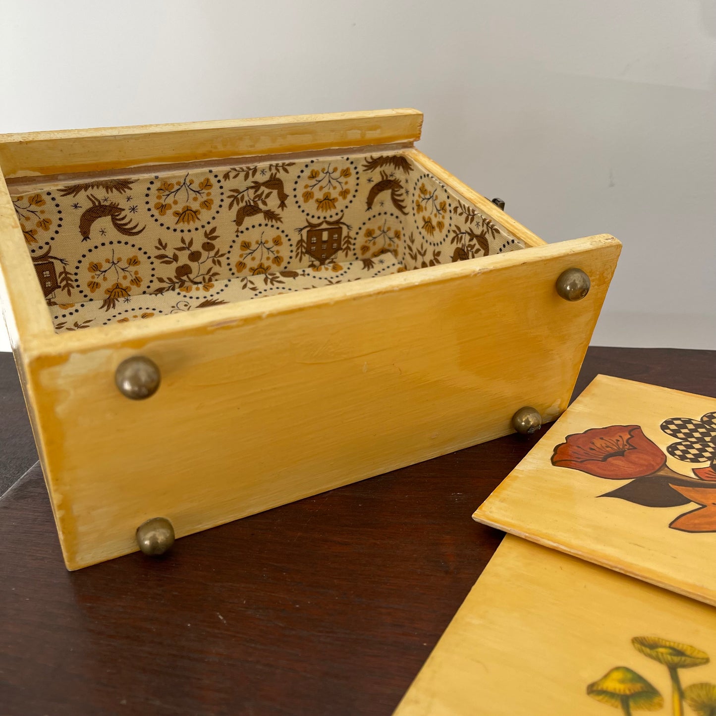 Vintage Handcrafted Wooden Box Purse