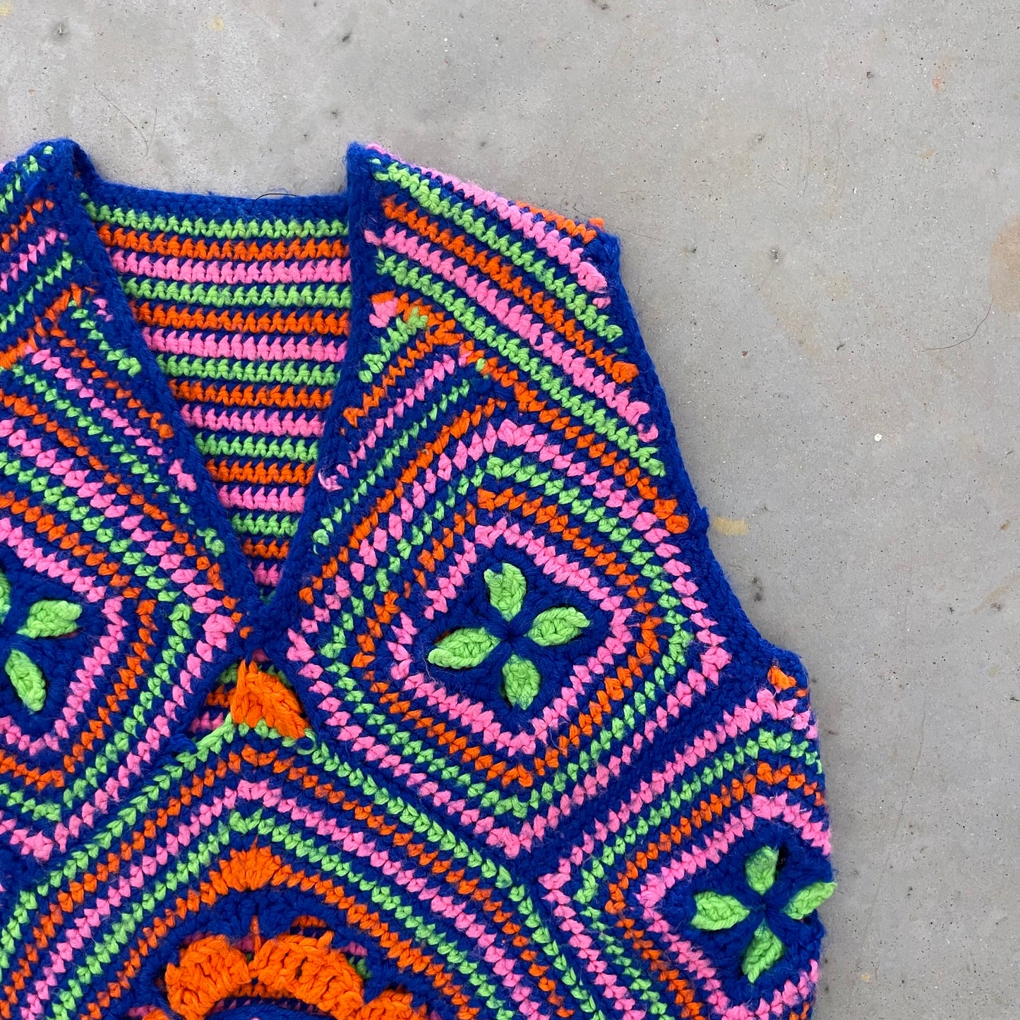 1970s Crocheted Sweater Vest