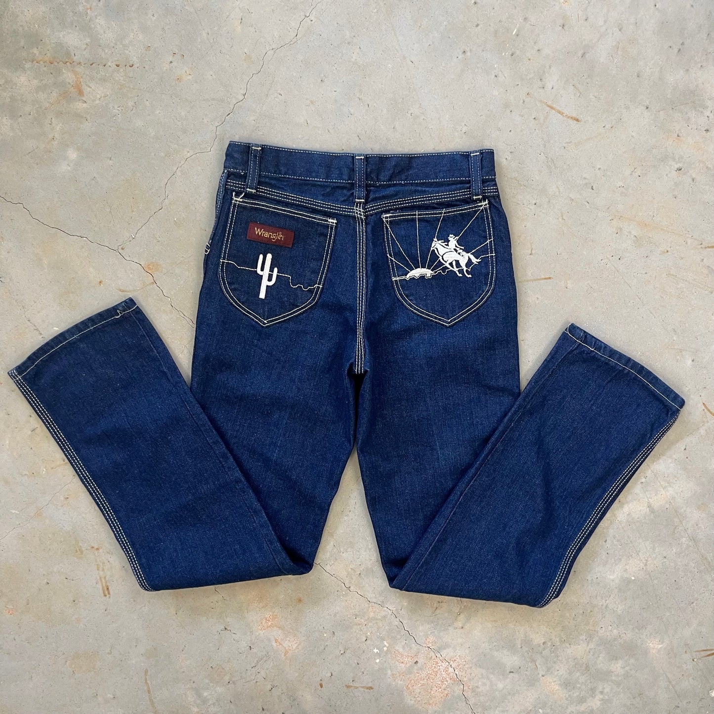'70s Wrangler No Fault embroidered jeans