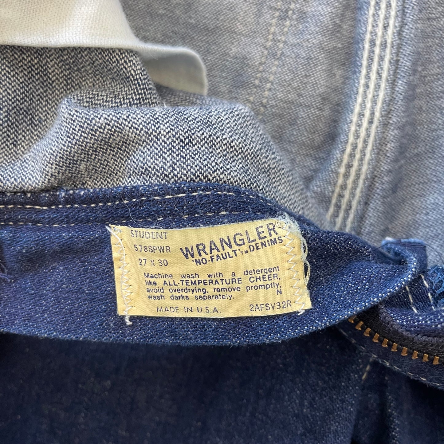 '70s Wrangler No Fault embroidered jeans