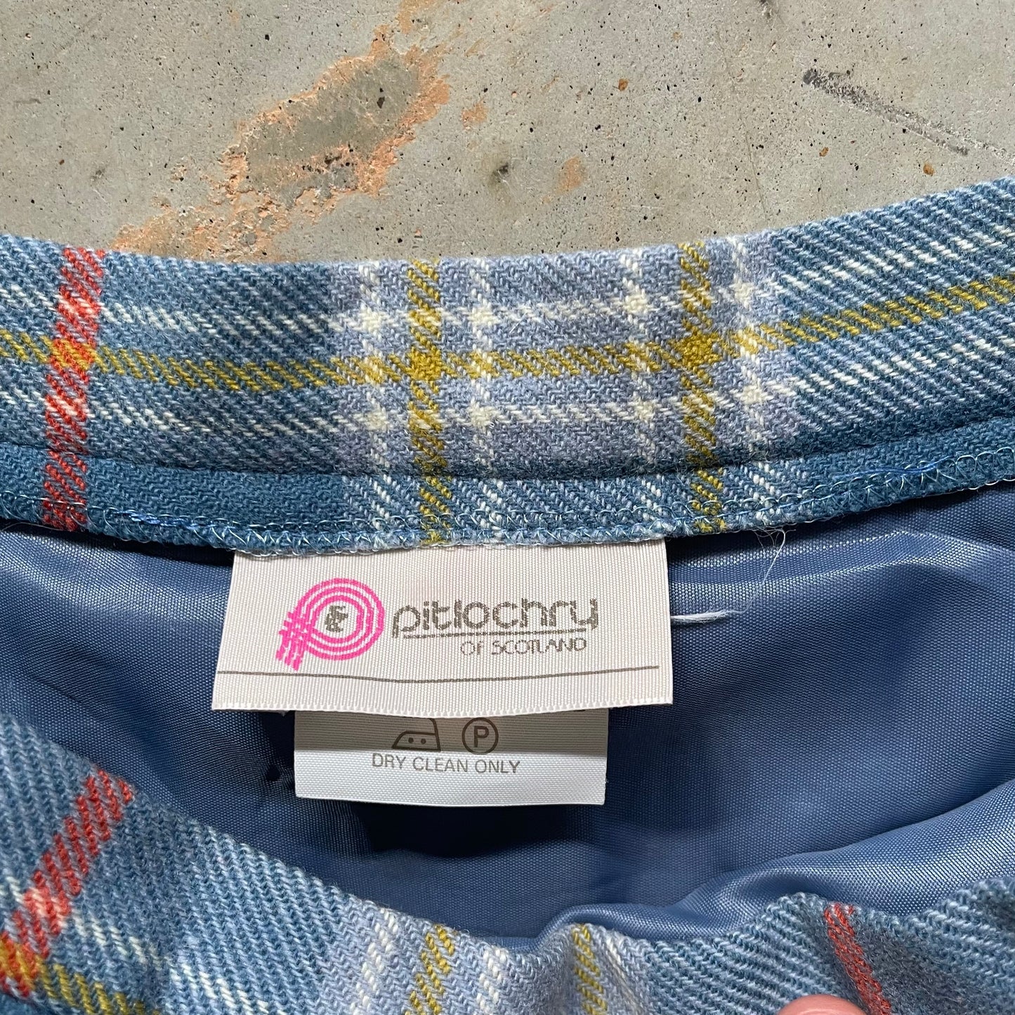 Vintage Pitlochry Wool Plaid Skirt