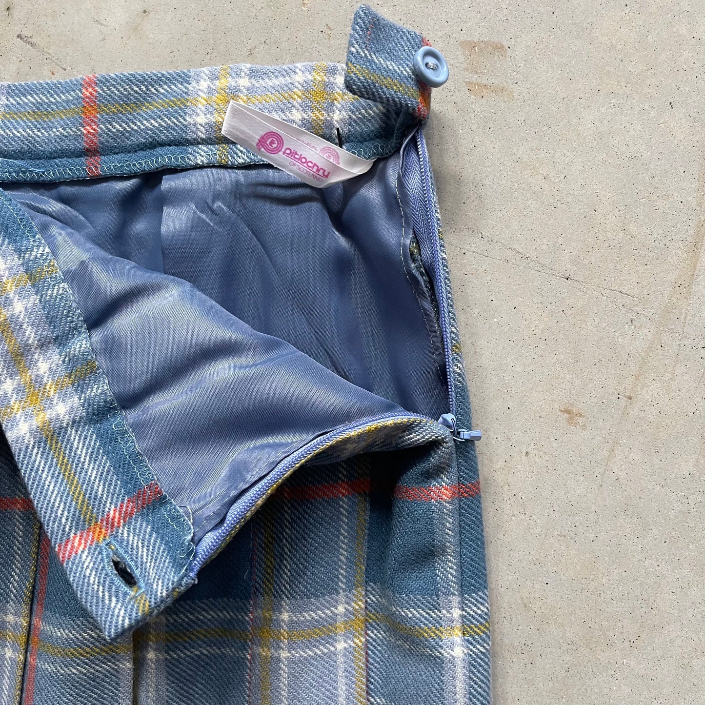 Vintage Pitlochry Wool Plaid Skirt