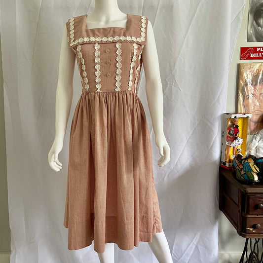 Vintage Gingham Day Dress