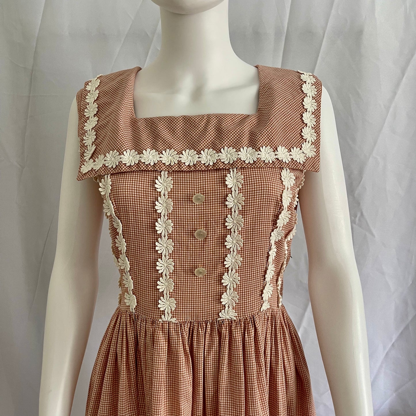 Vintage Gingham Day Dress