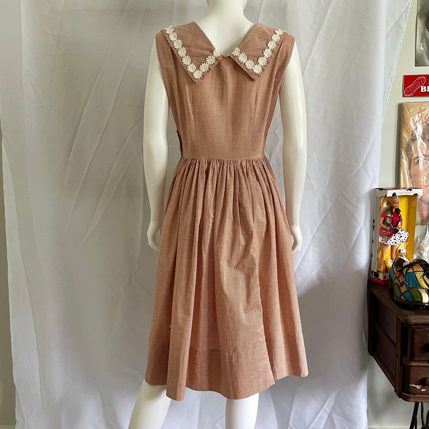 Vintage Gingham Day Dress