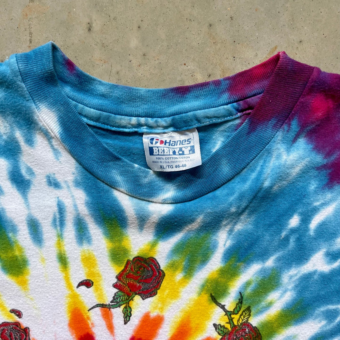 1990 Grateful Dead Jester Skeleton tee