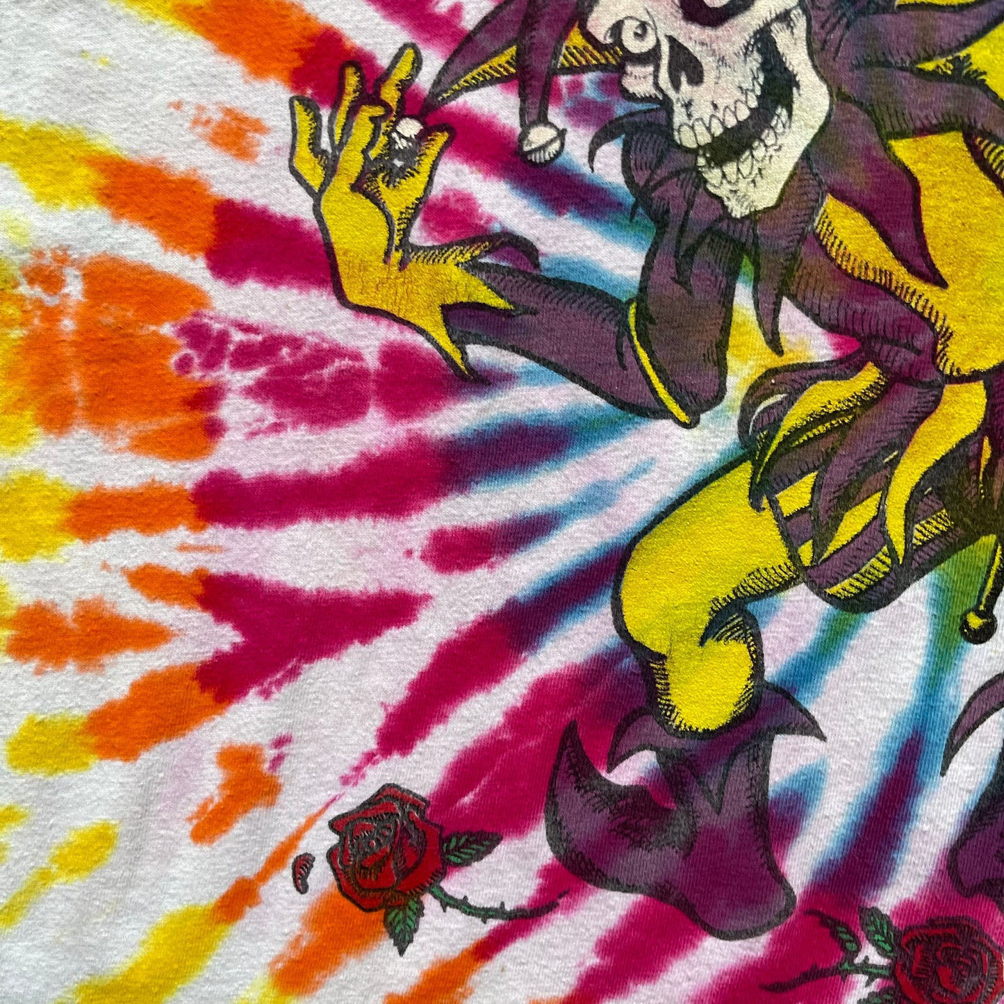 1990 Grateful Dead Jester Skeleton tee