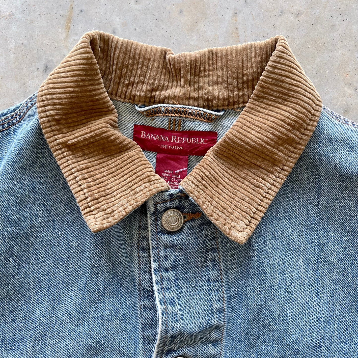 Chain stitch jean jacket