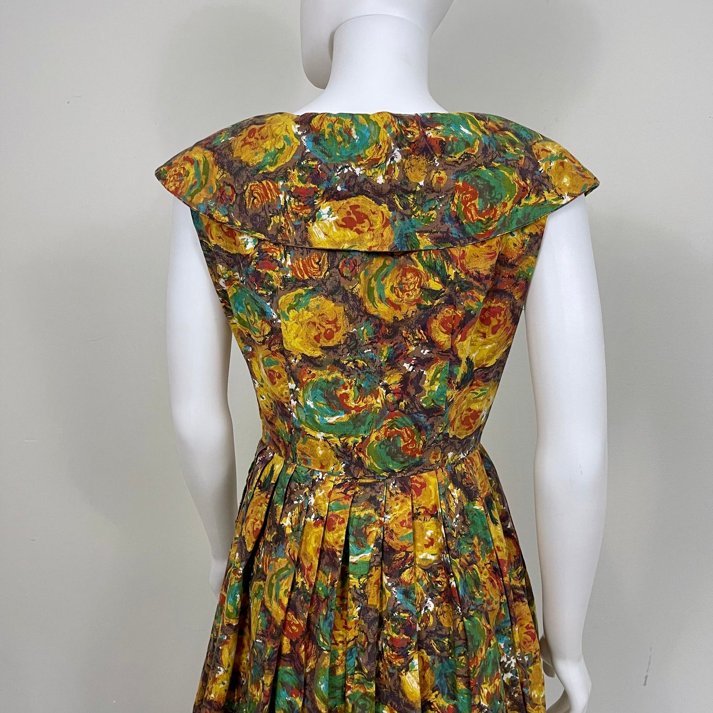 Vintage Handmade Floral Swing Dress