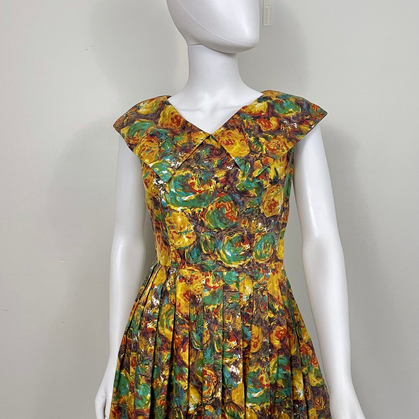 Vintage Handmade Floral Swing Dress