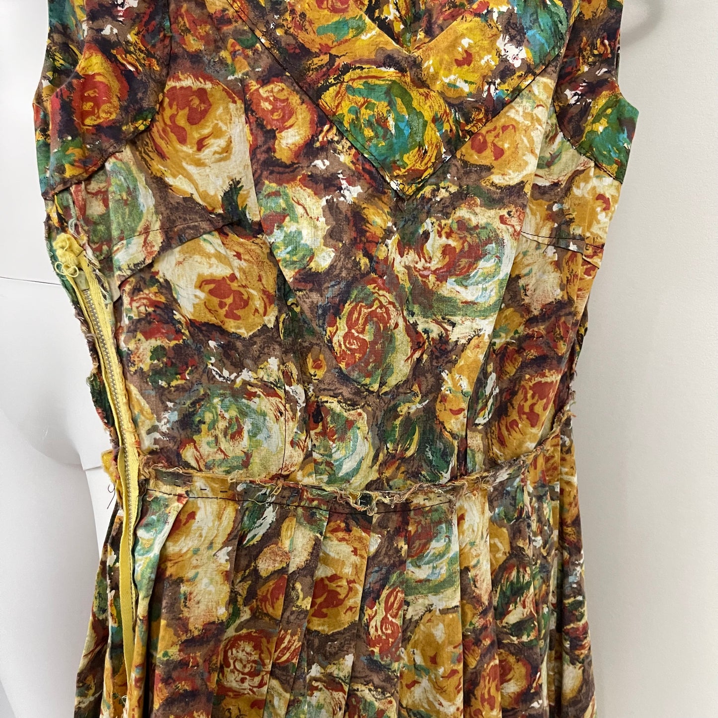 Vintage Handmade Floral Swing Dress