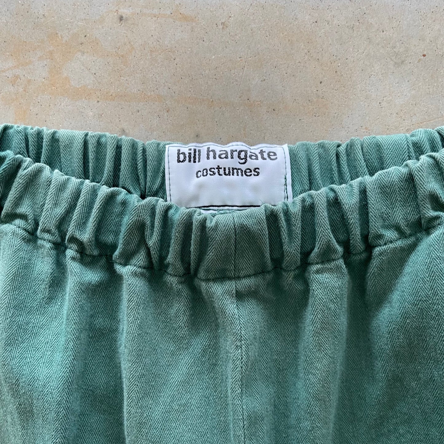 Vintage clothing tag patch pants