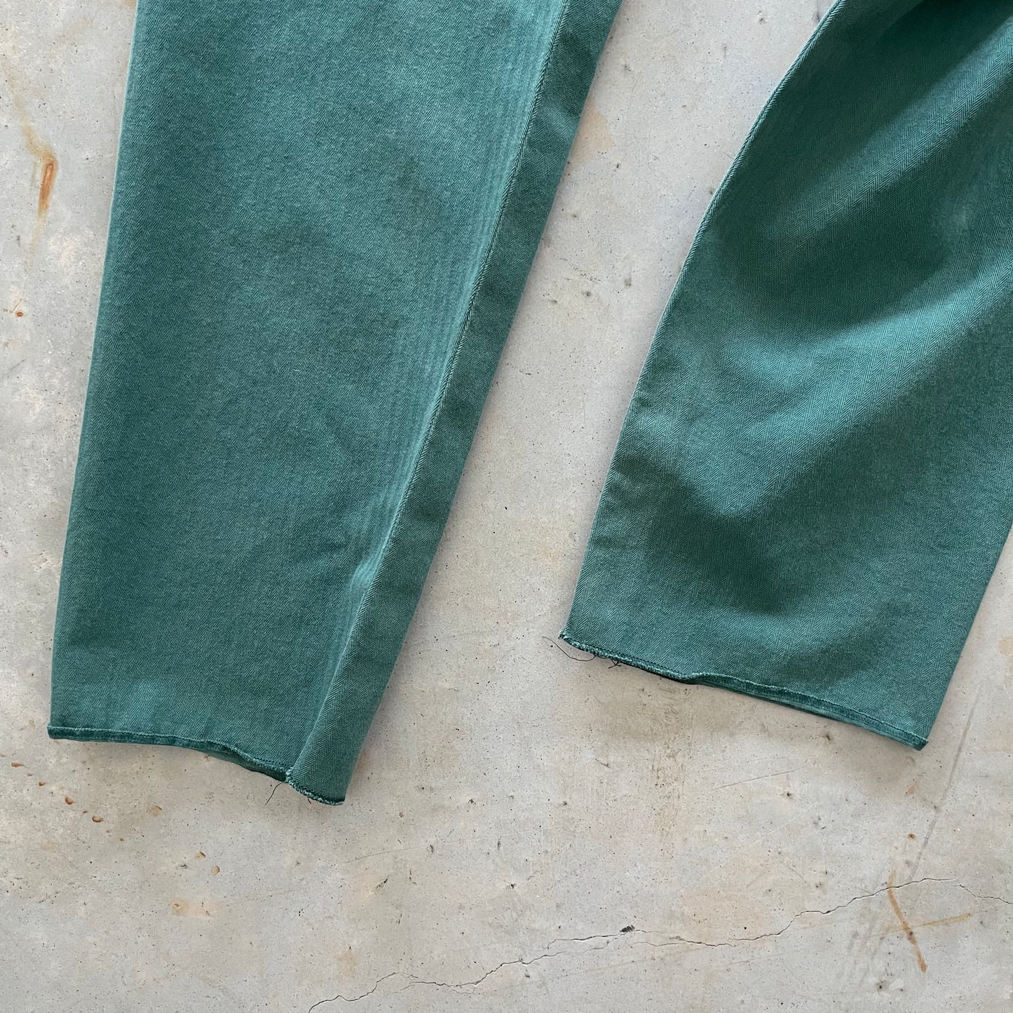 Vintage clothing tag patch pants