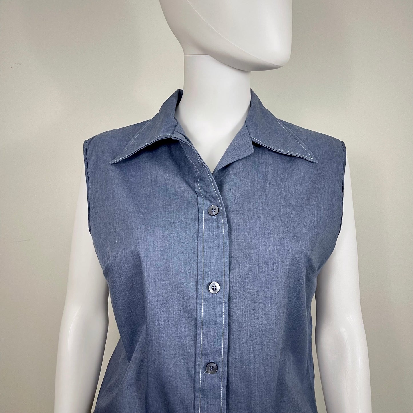 Custom Embroidered 1960s Blouse