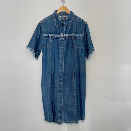 Vintage Denim Midi Dress