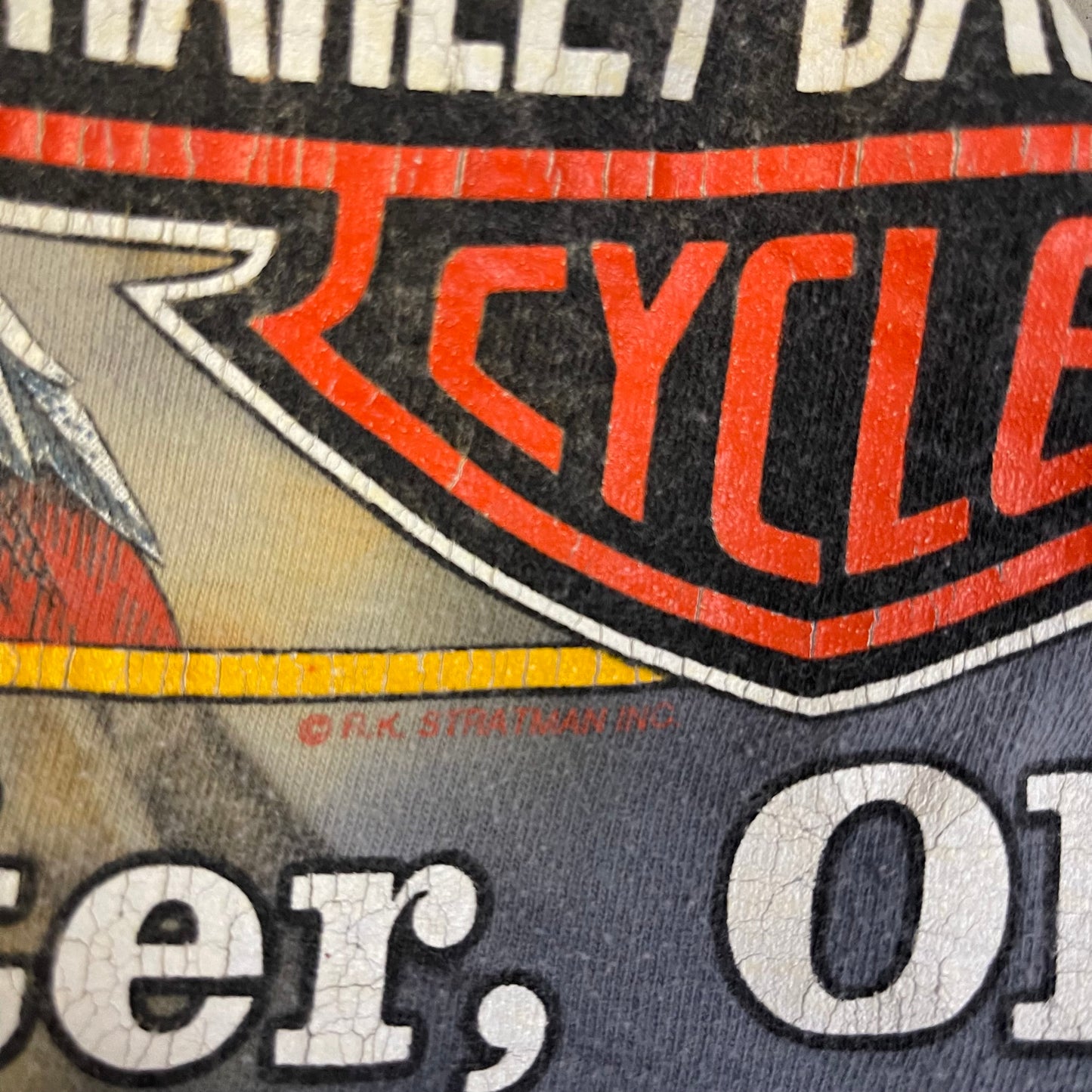 '90s Harley "Can't chain the power" tee
