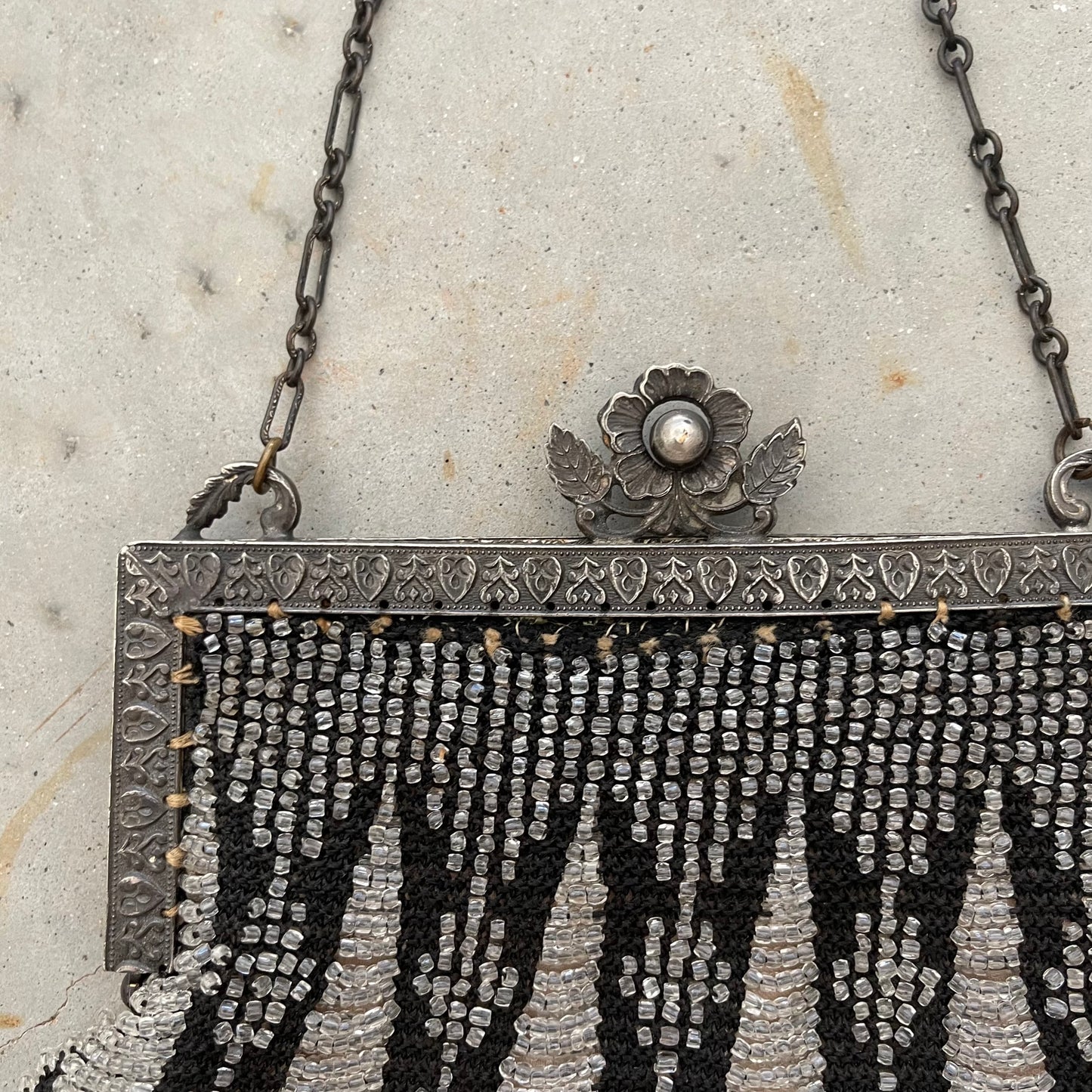 Antique beaded evening purse