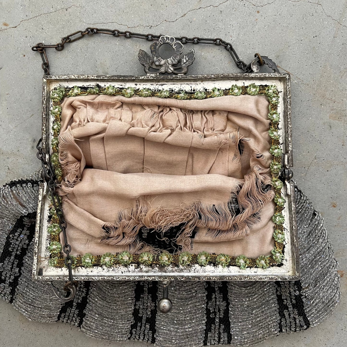 Antique beaded evening purse