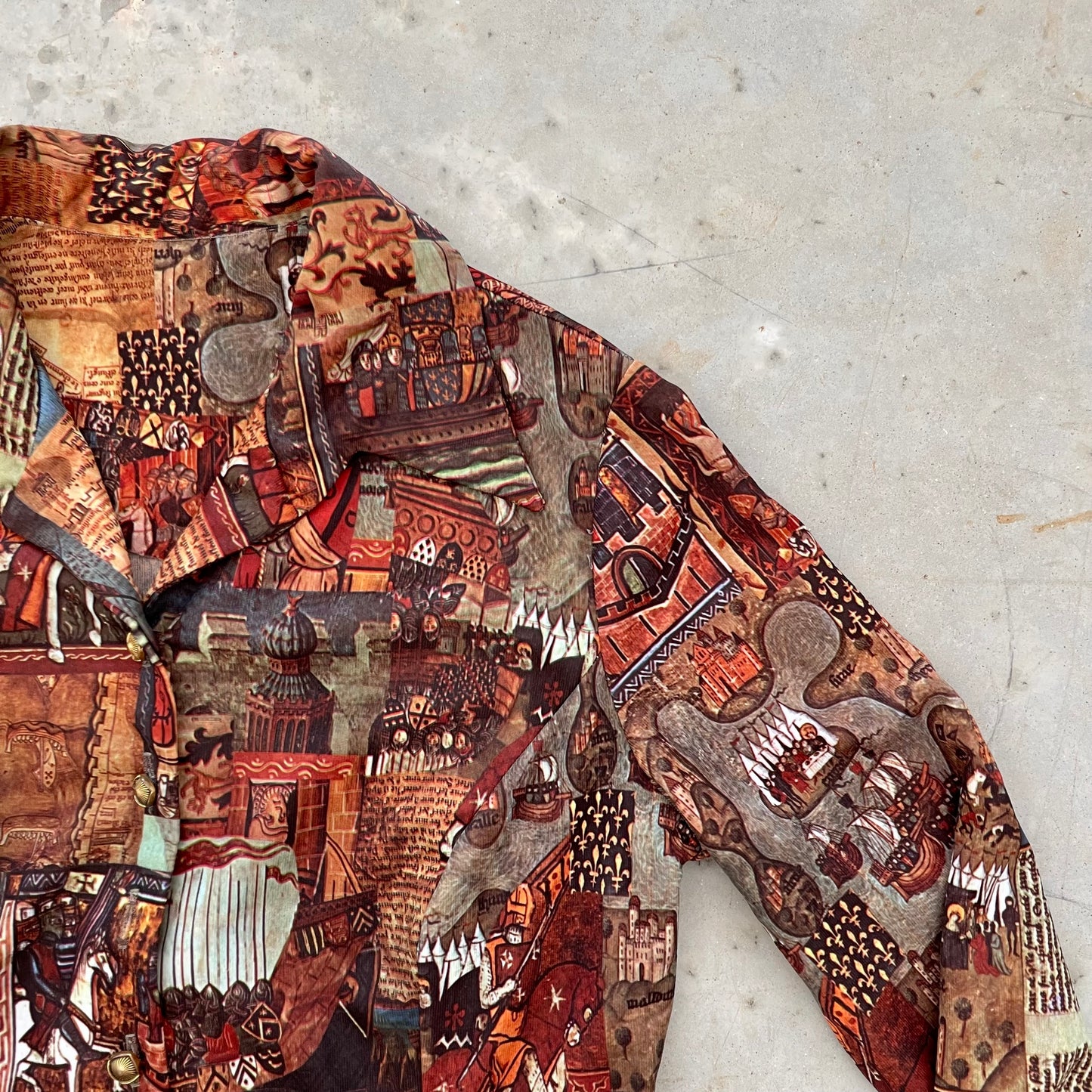 1970s Novelty Print Mini Dress