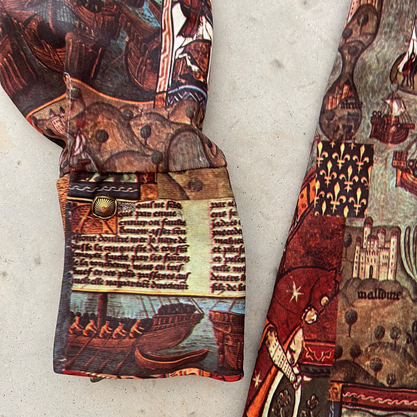 1970s Novelty Print Mini Dress