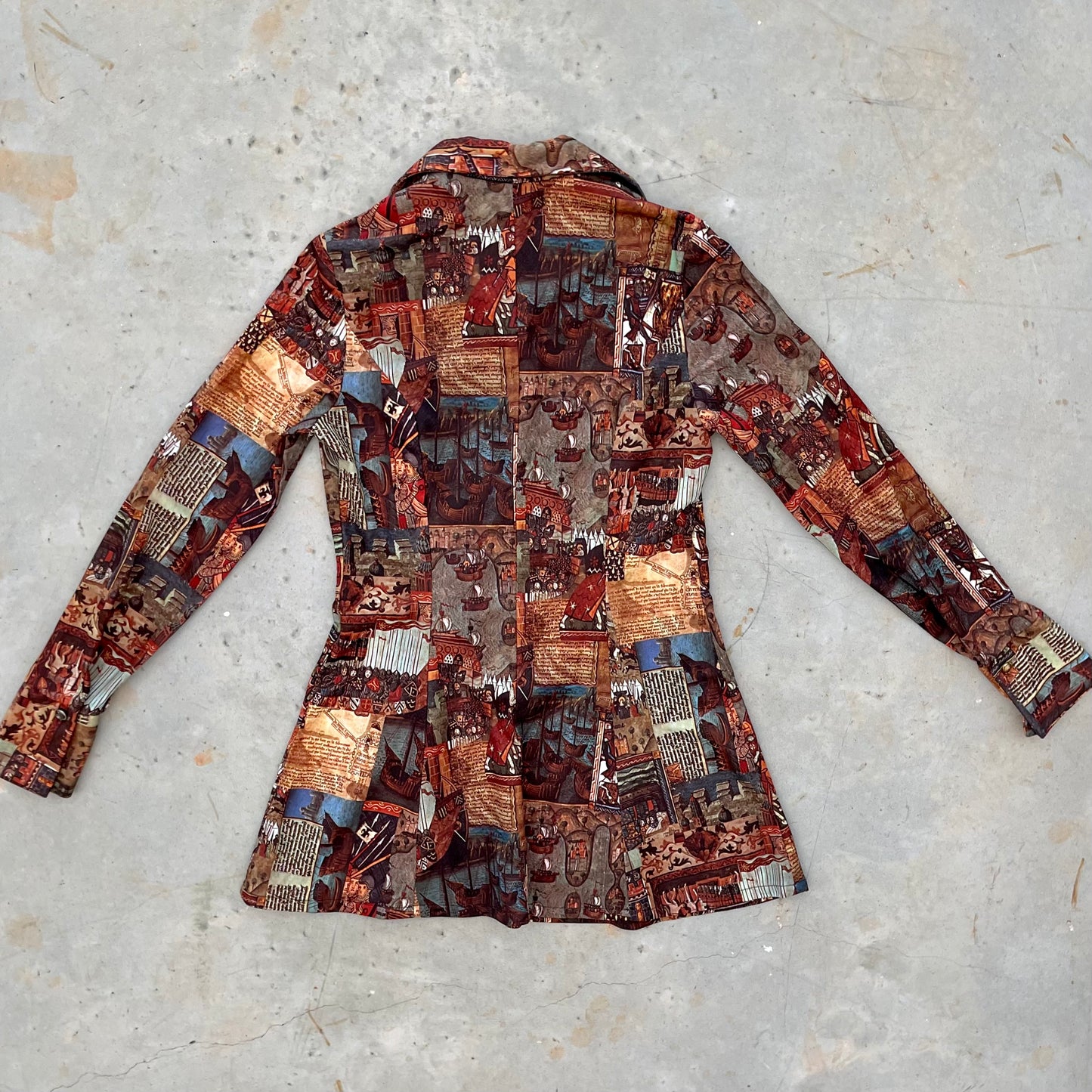 1970s Novelty Print Mini Dress