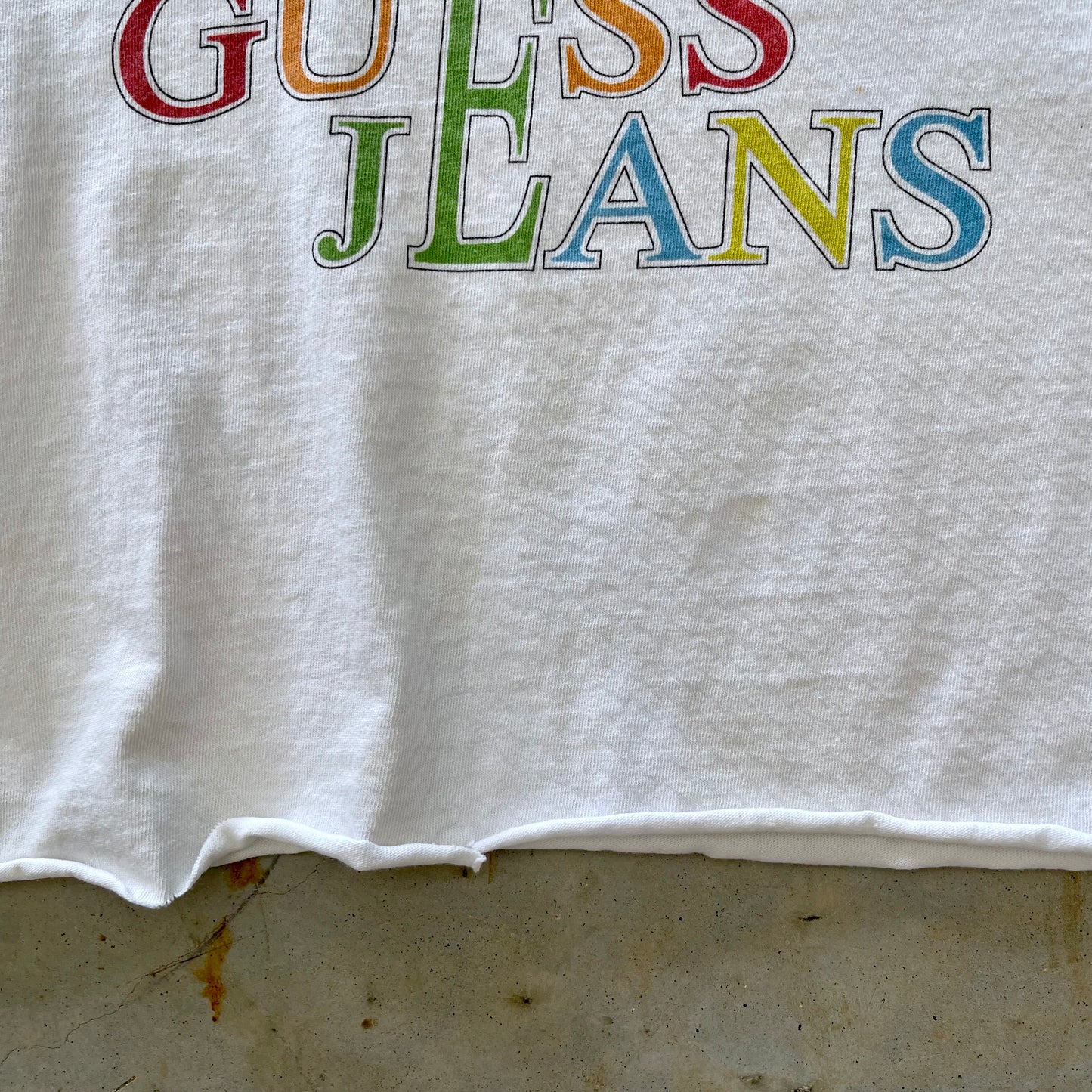 90s Guess Jeans cropped tee