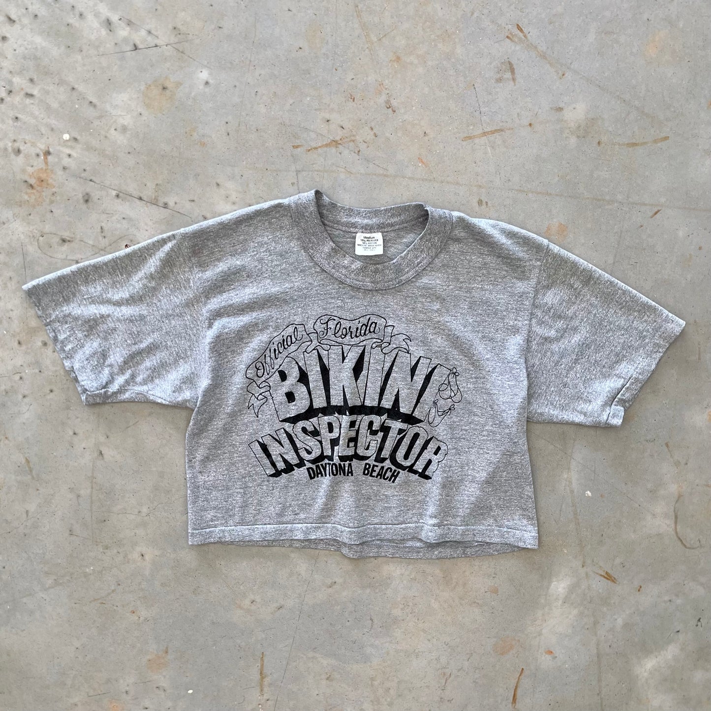1980s Bikini Inspector cropped tee