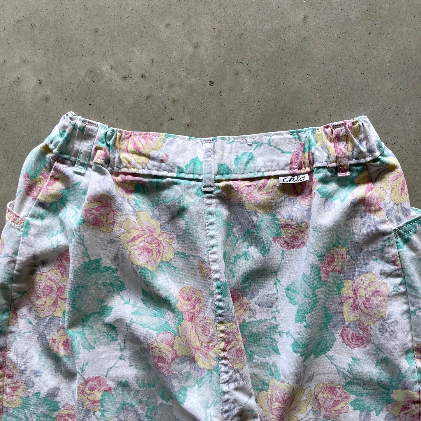 1980s Chic Brand Floral Pants