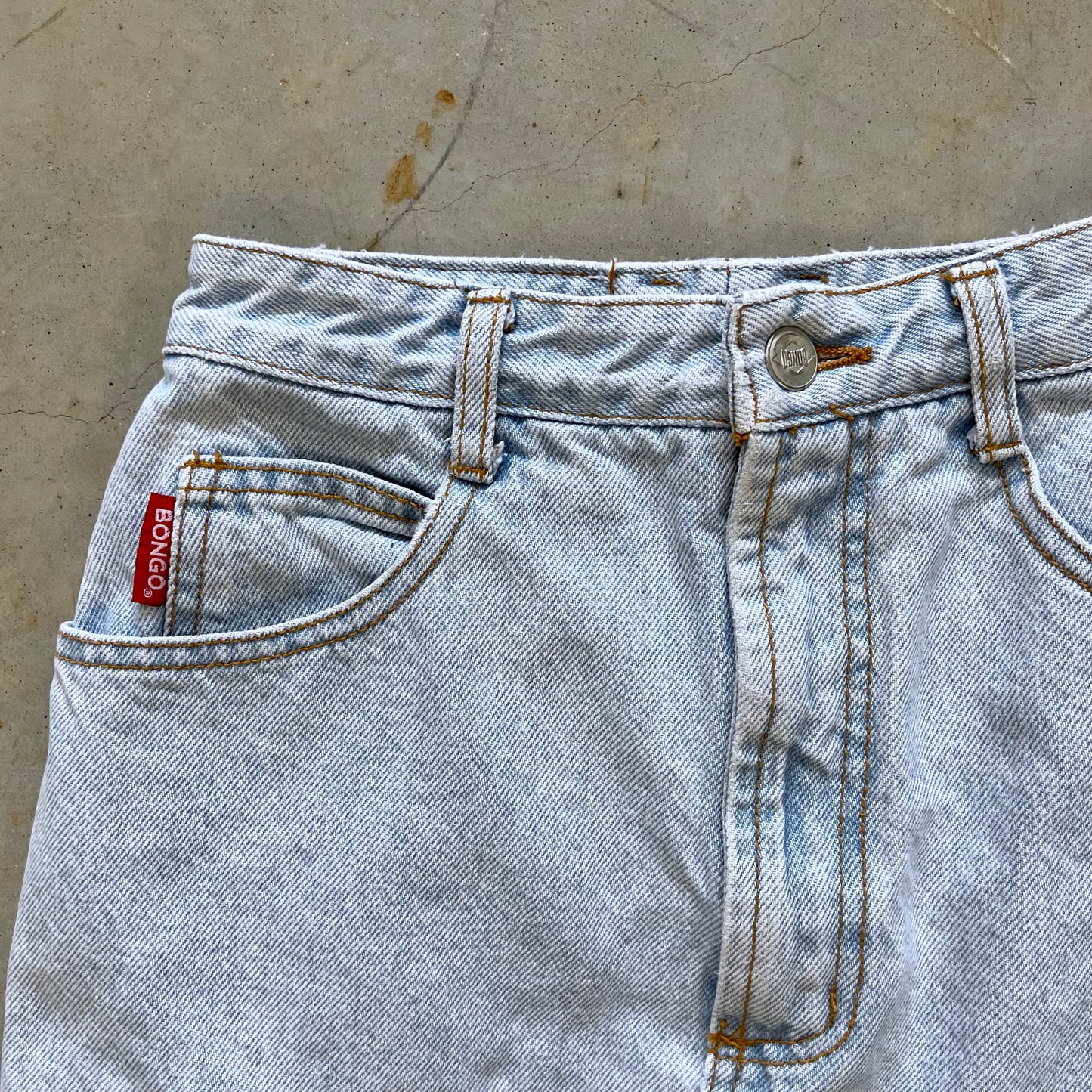 1980s Bongo cutoff denim skirt