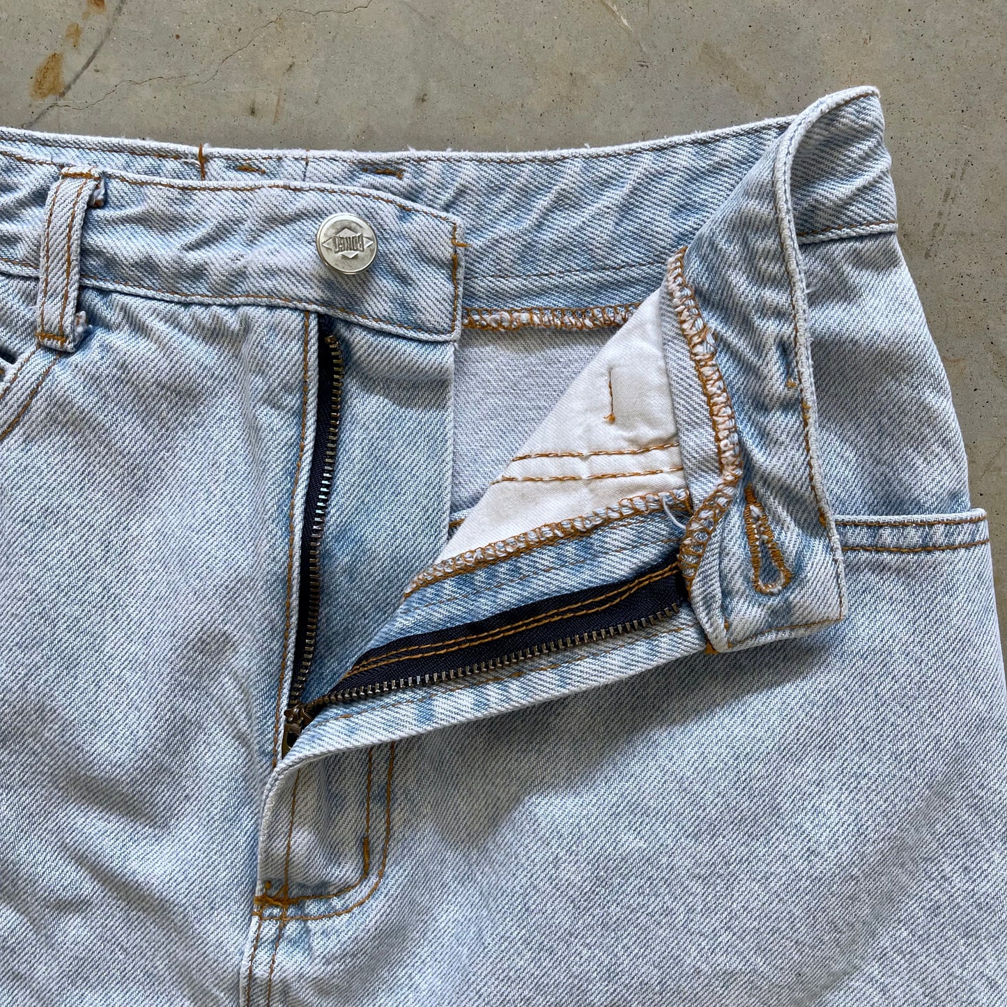 1980s Bongo cutoff denim skirt