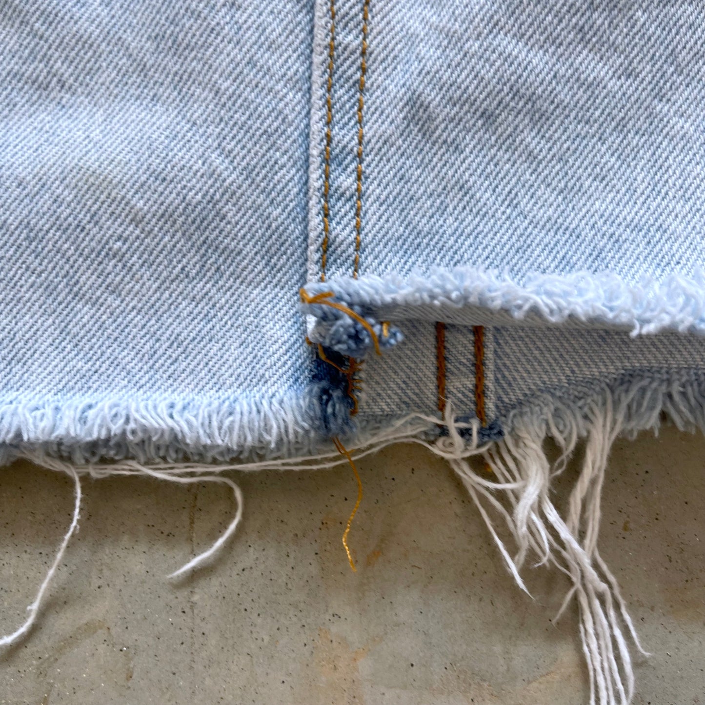 1980s Bongo cutoff denim skirt