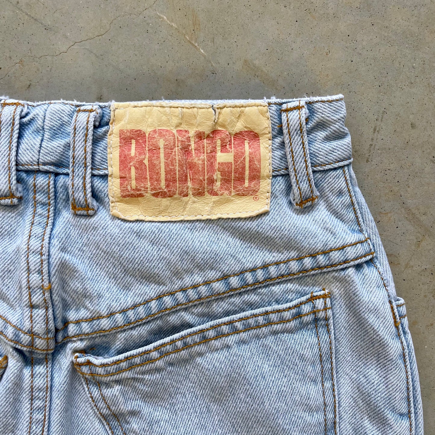 1980s Bongo cutoff denim skirt