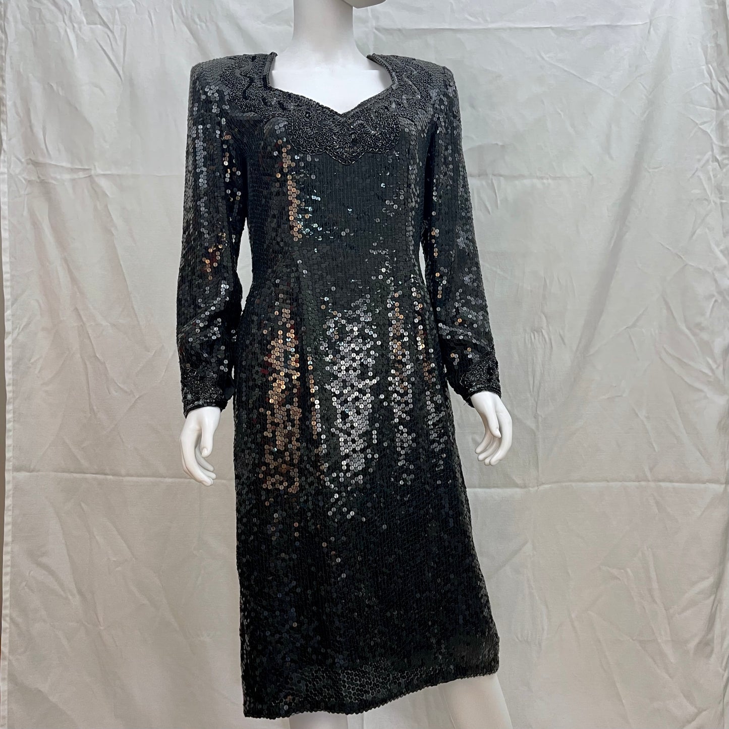 1980s Sequin/Beaded Dress