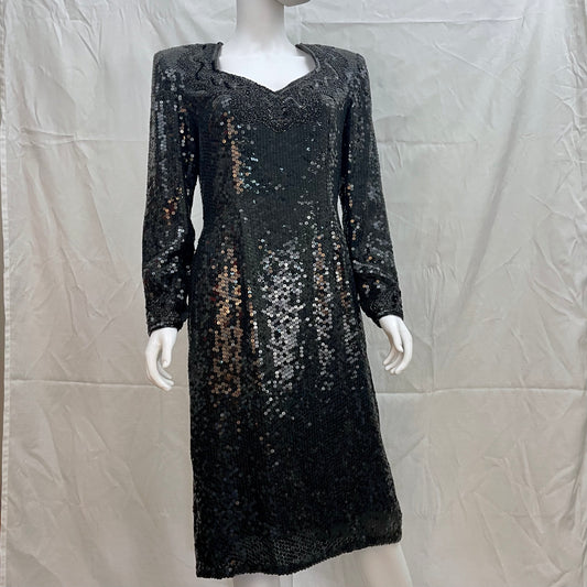 1980s Sequin/Beaded Dress