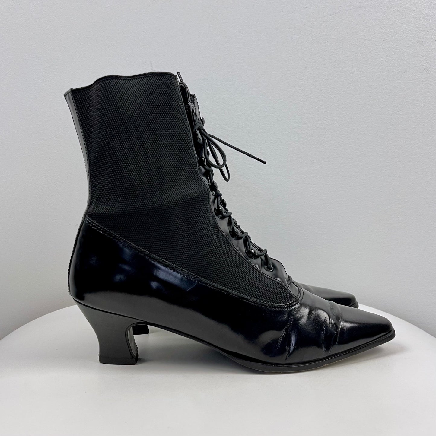 1980s Saks Fifth Ave Victorian Lace-Up Boots