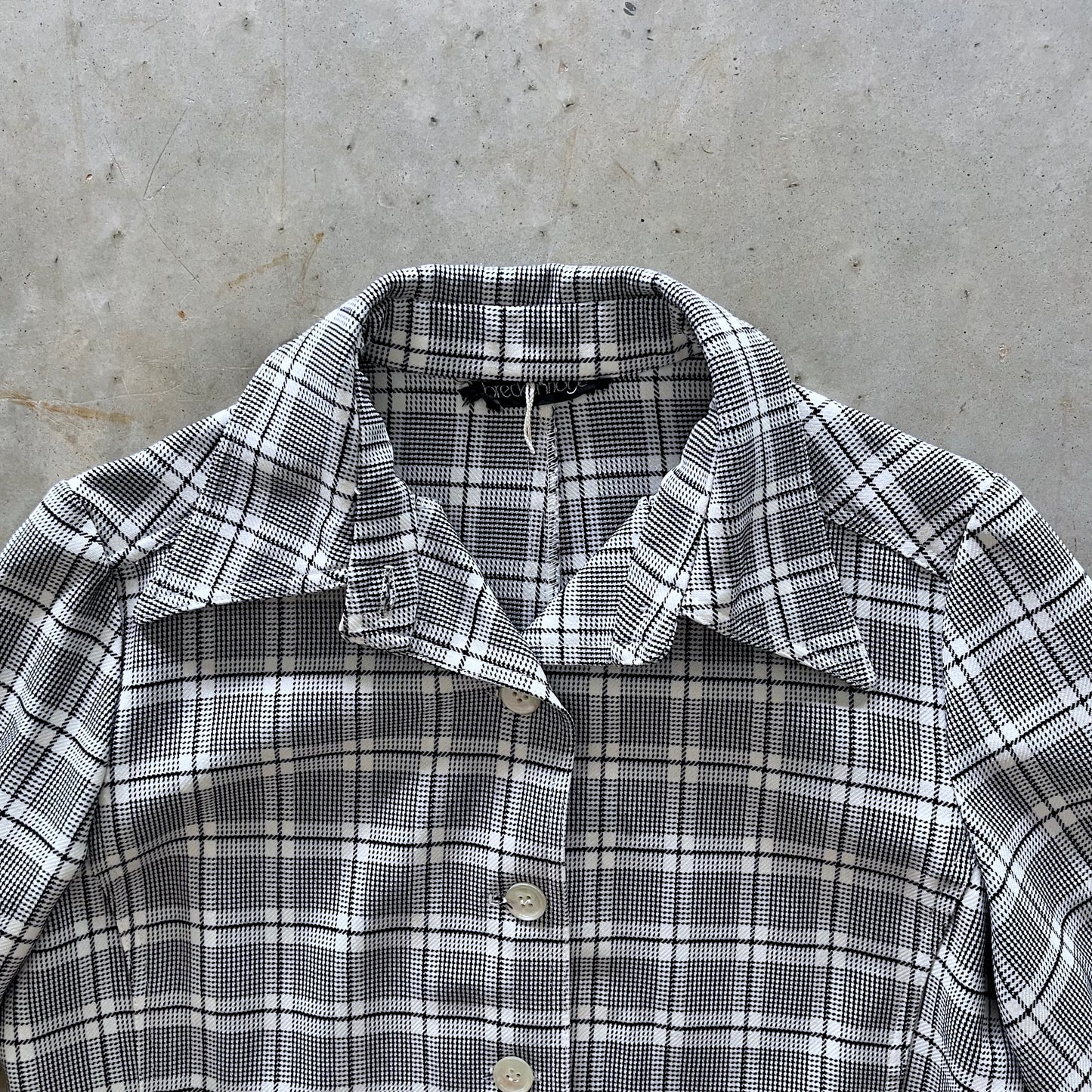 1970s Plaid Polyester Shacket