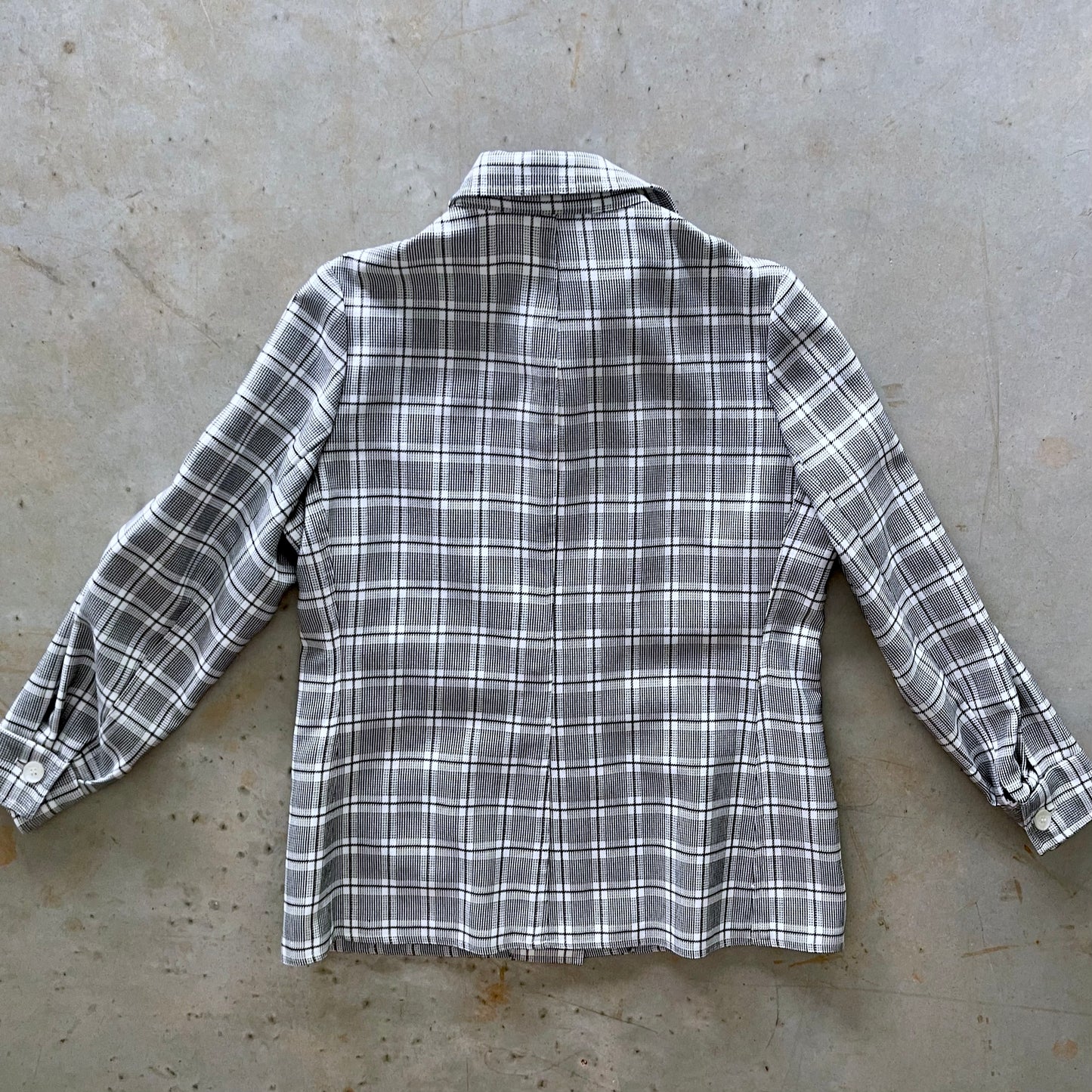 1970s Plaid Polyester Shacket