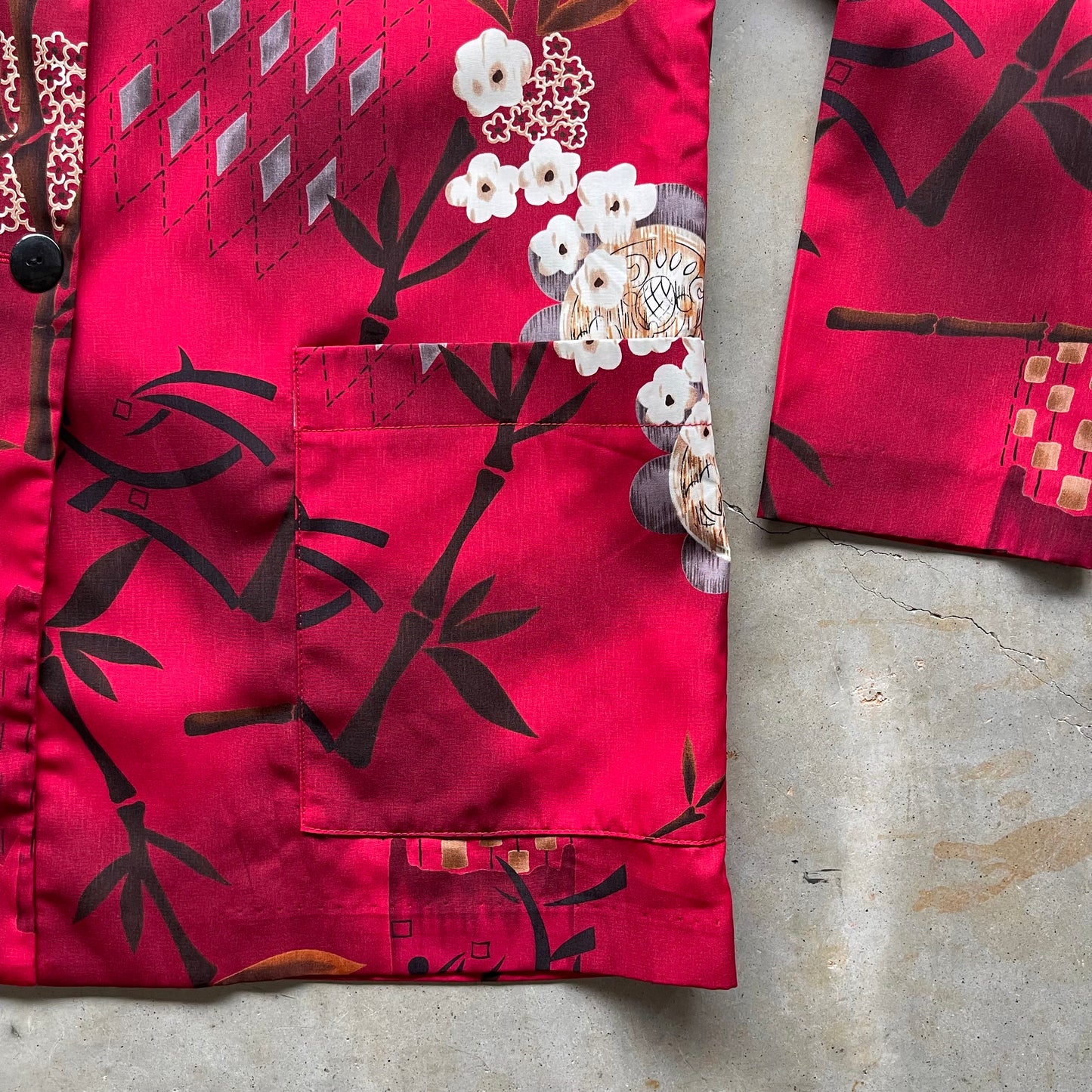 1990s Asian Inspired Print Blazer