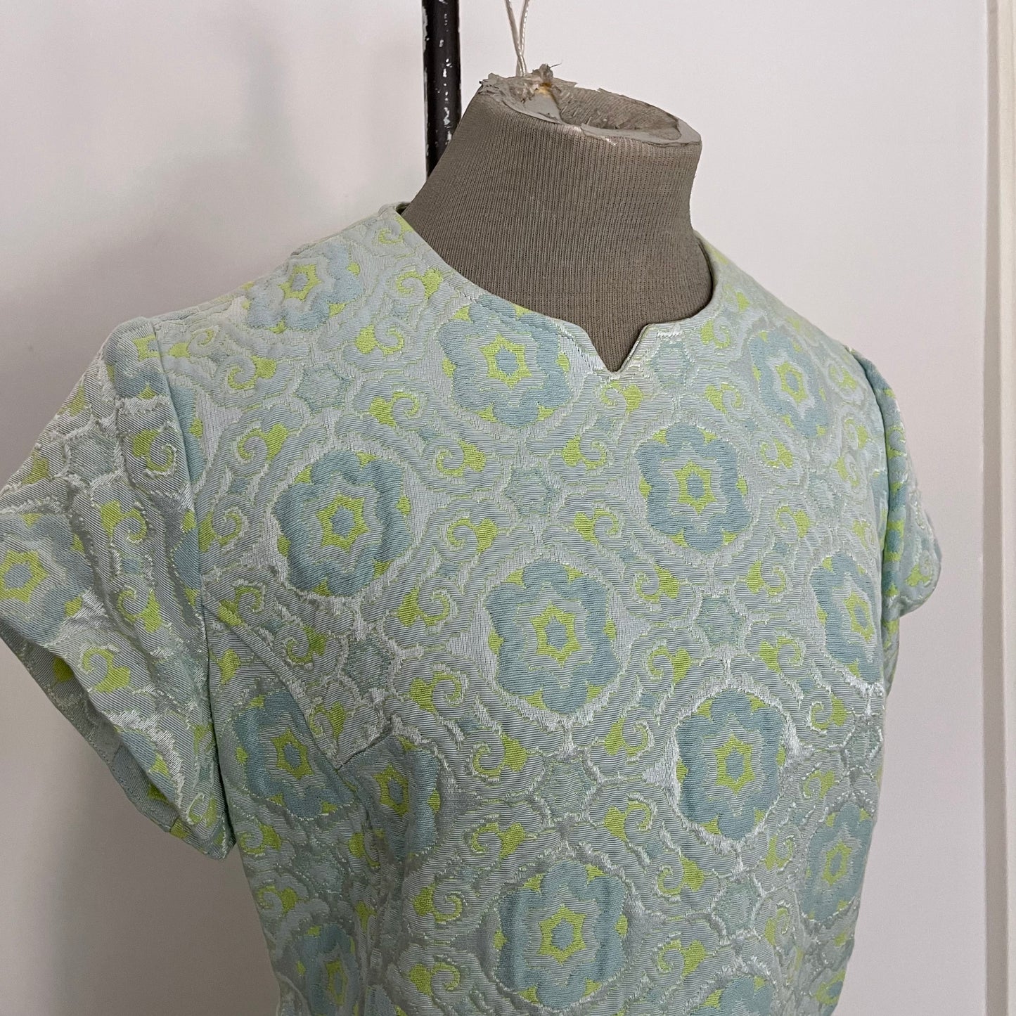 1960s Roberta Lee Brocade Dress