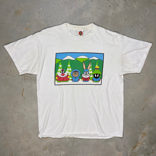 1997 South Park x Looney Tunes Holiday Tee