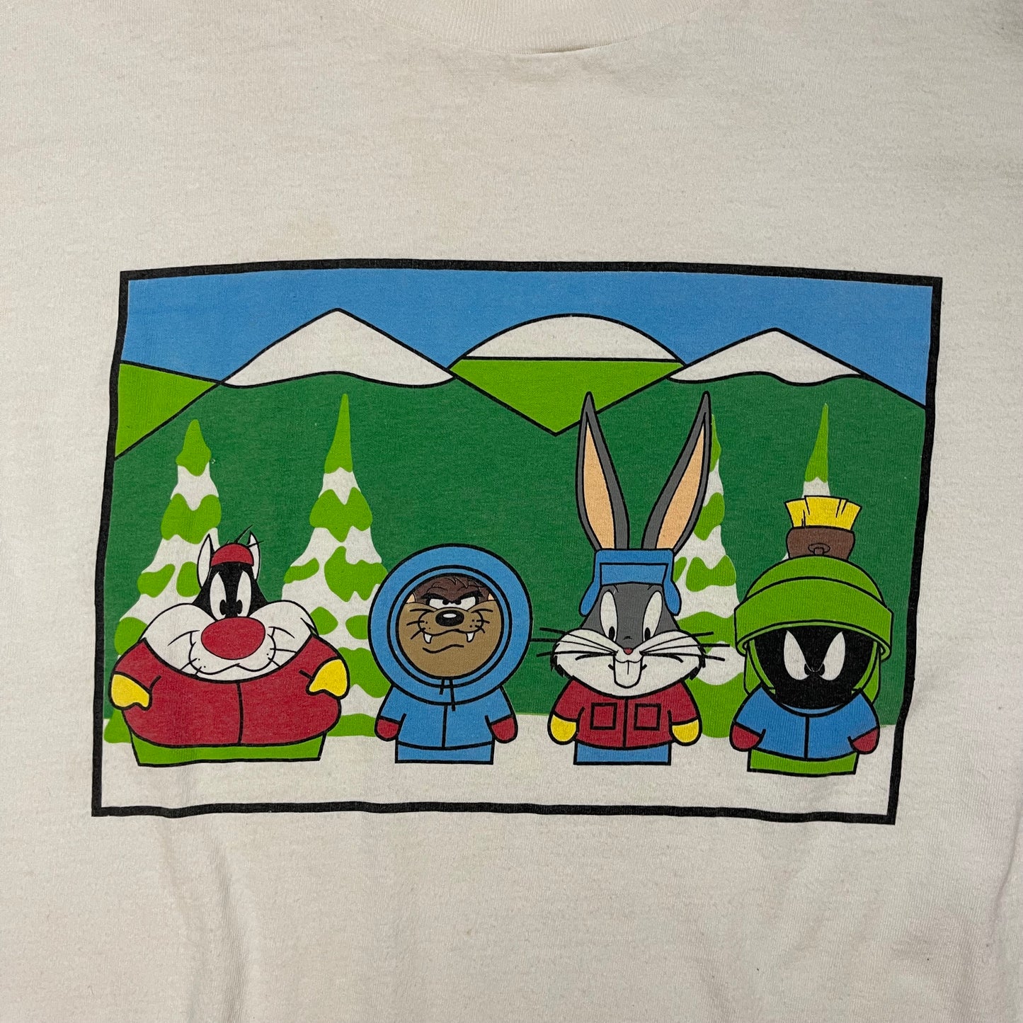 1997 South Park x Looney Tunes Holiday Tee
