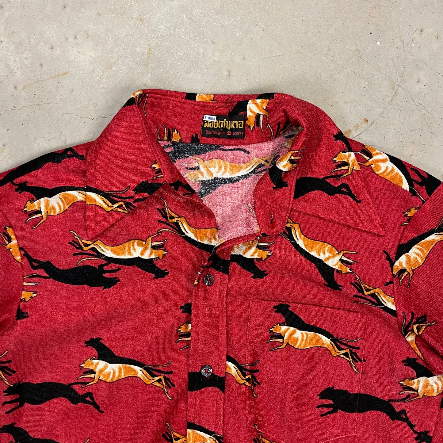 1970s printed shirt