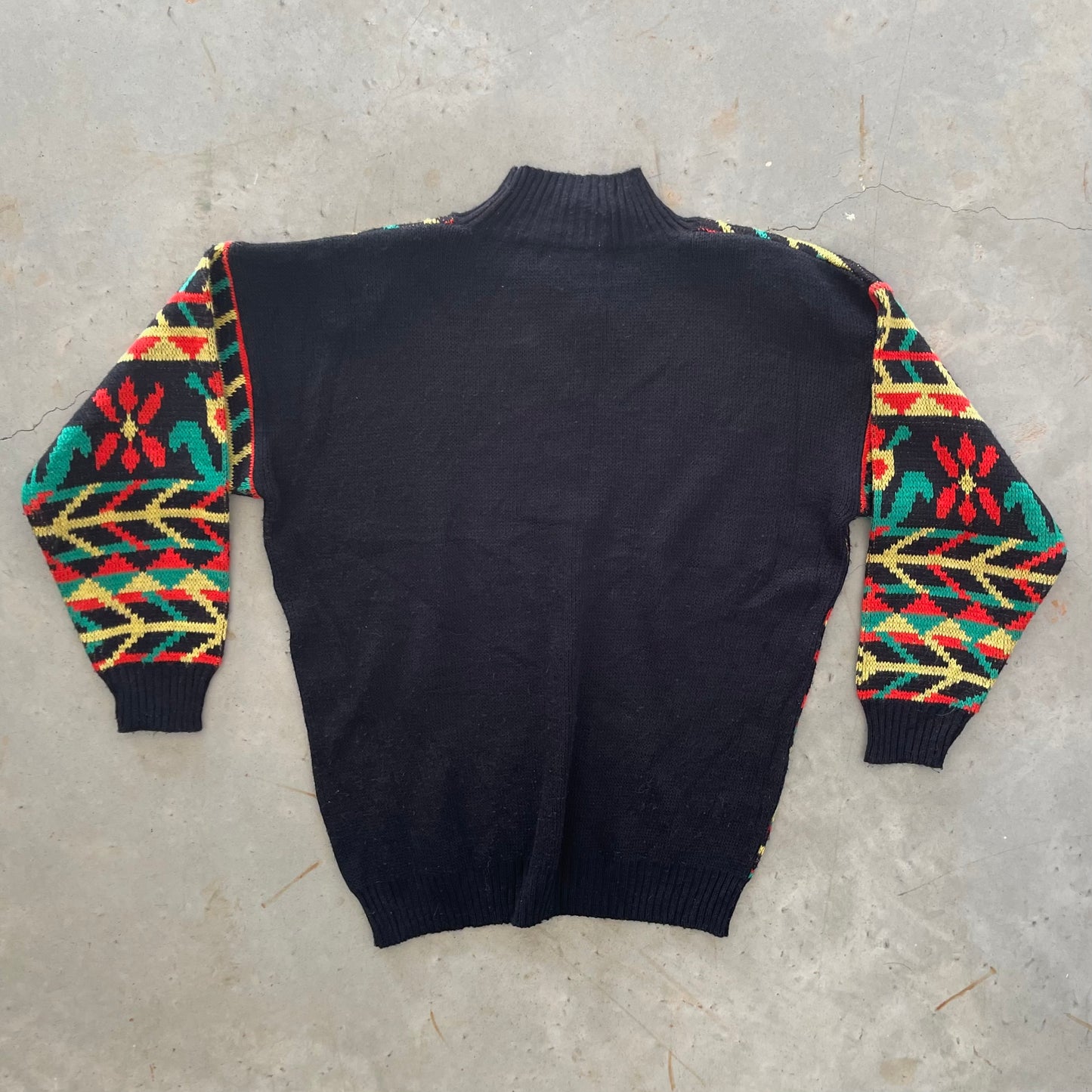 1990s kitschy knit turtleneck sweater