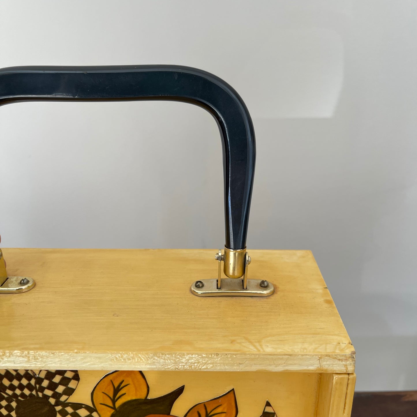 Vintage Handcrafted Wooden Box Purse