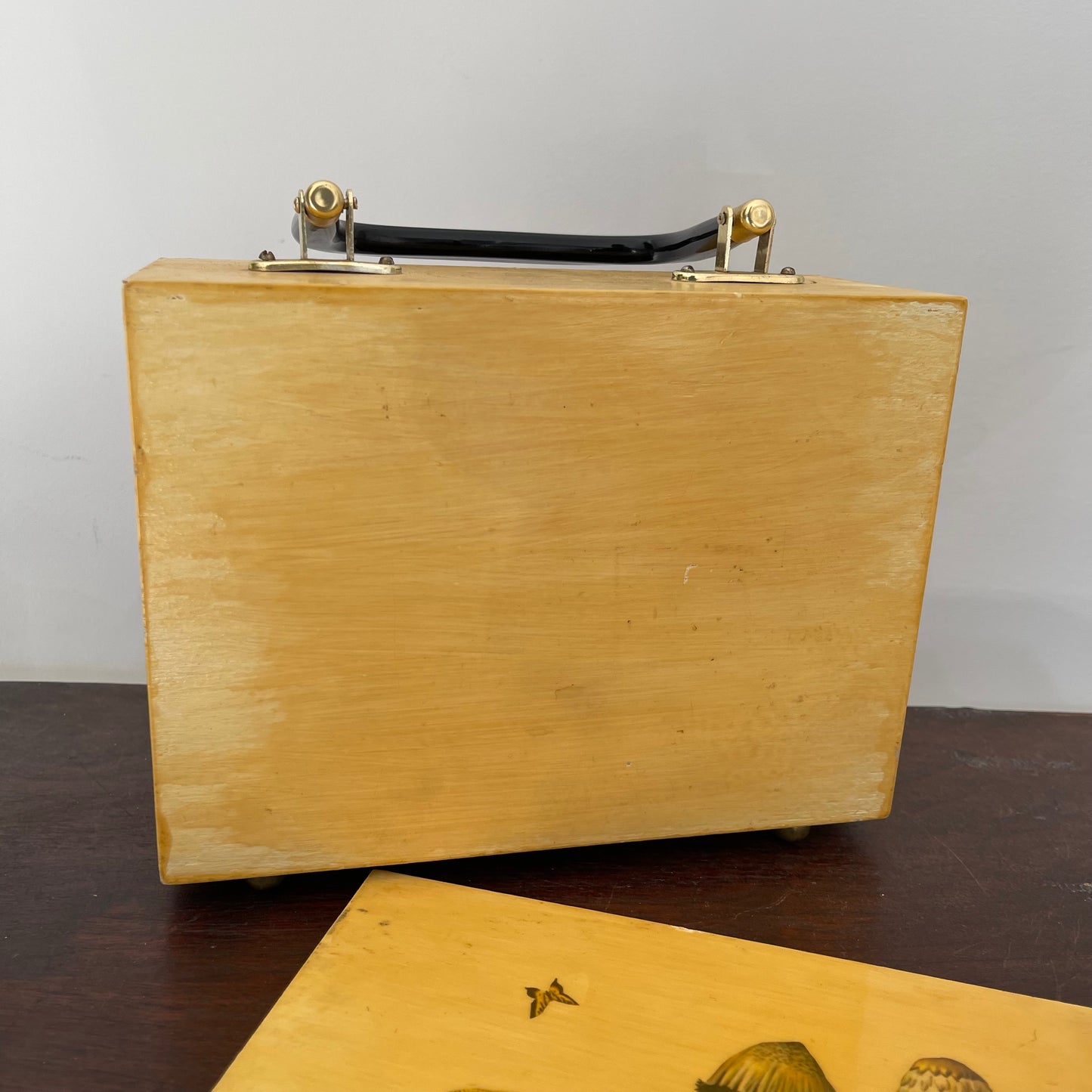 Vintage Handcrafted Wooden Box Purse