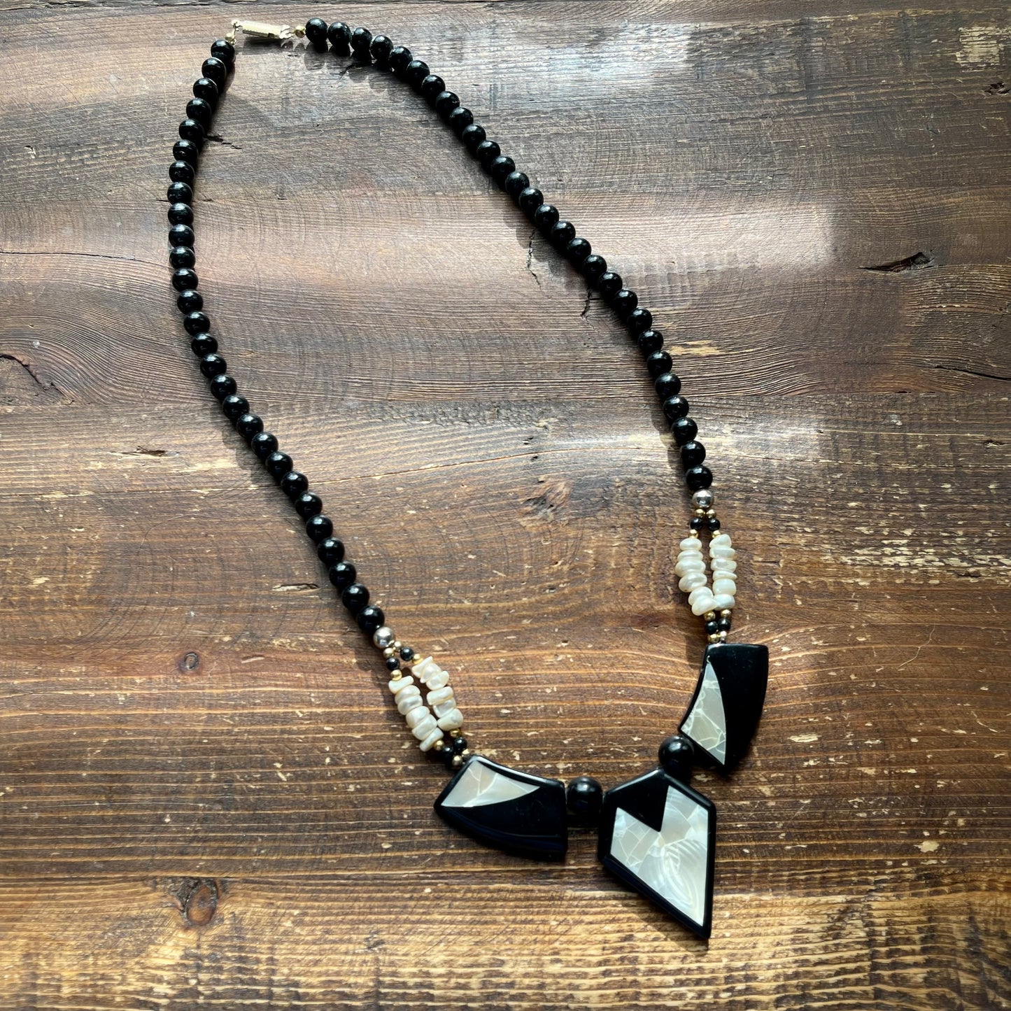 Vintage Lucite/Beaded Statement Necklace